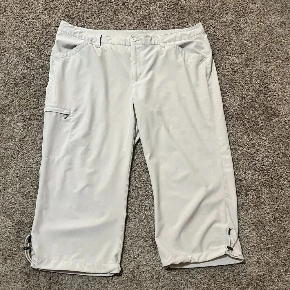 Eddie Bauer Straight Lightweight Breathable Pants 18 Outdoor Pocket Cargo Hiking